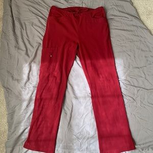 Small red signature greys anatomy scrub pants